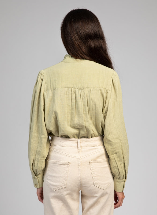 Cleo blouse (pistachio)