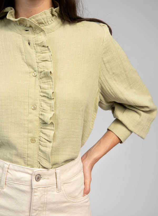 Cleo blouse (pistachio)