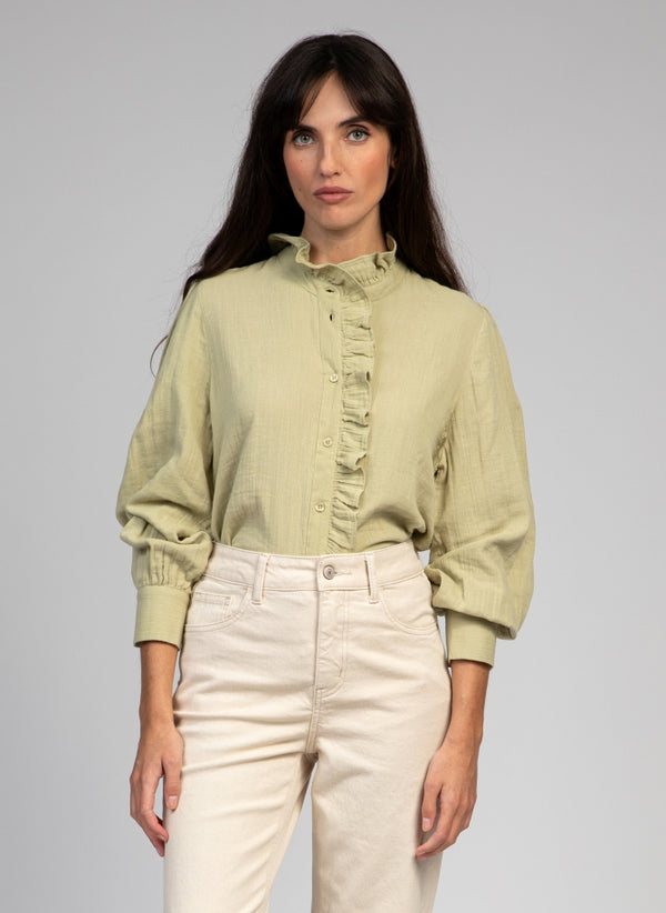 Cleo blouse (pistachio)