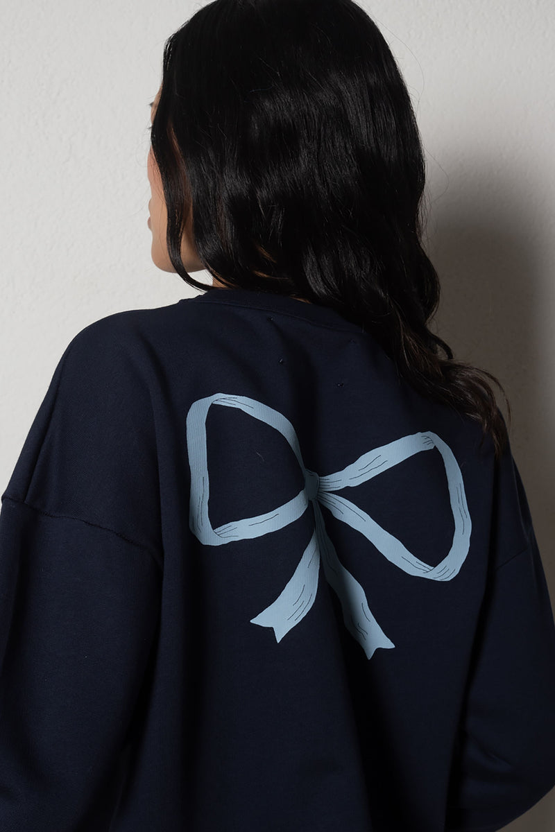 The Tiny Big Sister Bow Sweatshirt