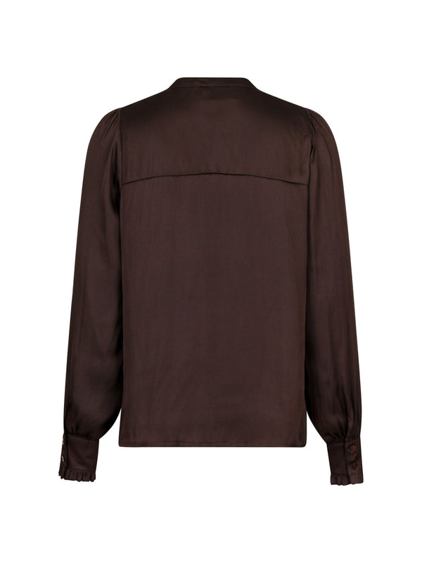 Neo Noir Zola Blouse Dark Brown