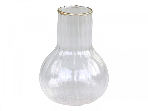 Bud Vase With Gold Edge Small