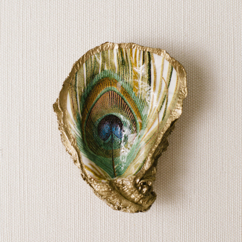 GRIT & GRACE Decoupage Oyster Jewellery Dish (Buddha)